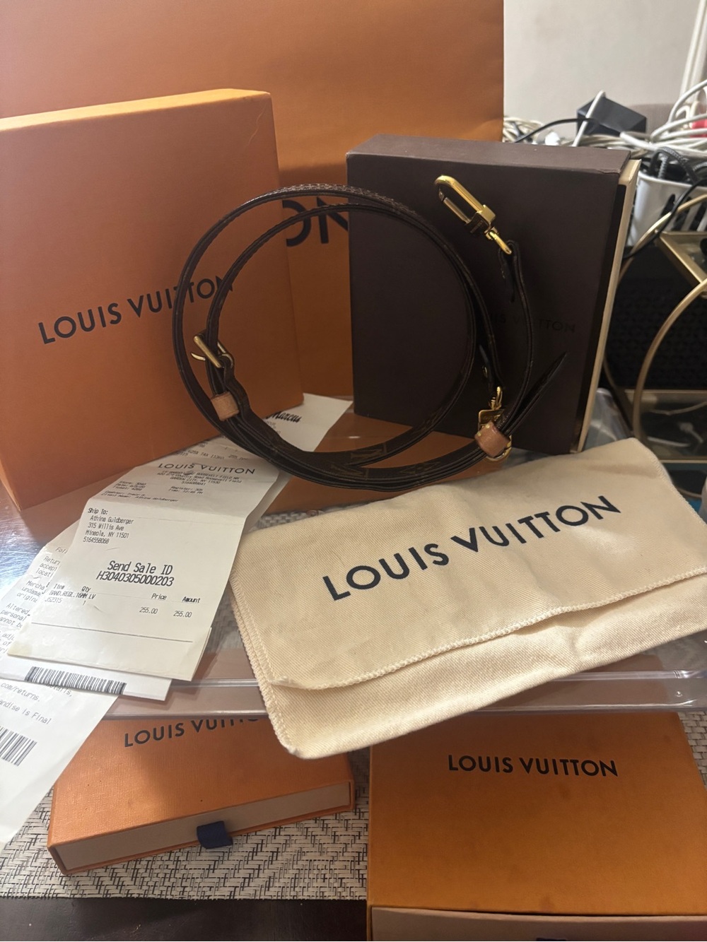 Louis Vuitton Bandouliere monogram strap